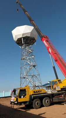 Self-Supporting Steel Meteorological Radar Tower for Telecommunication and Communication Antennas Maker