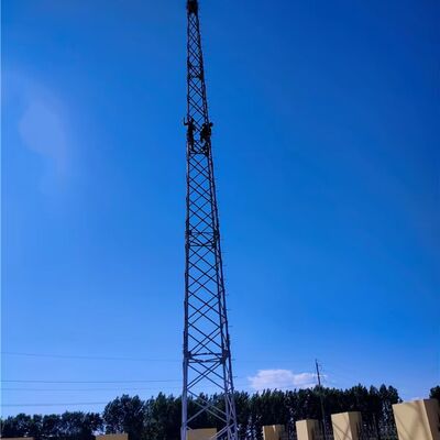 Four Legged Lattice Steel Lightning Tower Hot Dip Galvanized Lightning Rod Tower for Lightning Protection in Chemical and Refinery Plants