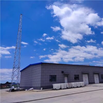 Four Legged Lattice Steel Lightning Tower Hot Dip Galvanized Lightning Rod Tower for Lightning Protection in Chemical and Refinery Plants