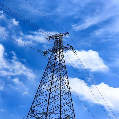 High Voltage Electric Power Tower Wind Resistant Lattice Transmission Steel Tower