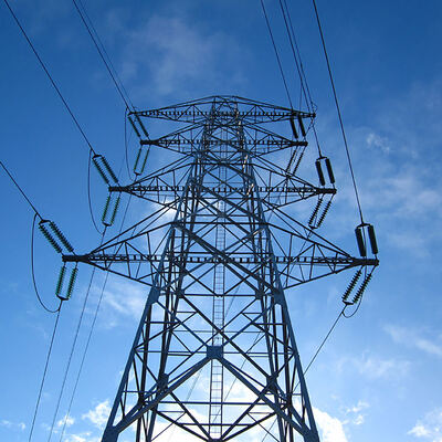 Four Legged Lattice Electric Power Tower Galvanized Overhead Line Support Tower