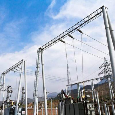 Hot Dip Galvanized Steel Power Structure for Electric Transmission & Substation
