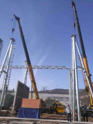 Hot Dip Galvanized Steel Power Structure for Electric Transmission & Substation