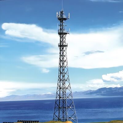 20m-60m Self Supporting Lattice Angular Steel Narrow Base Lte Telecom Tower