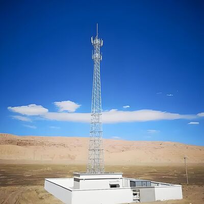 Durable Steel Pipe Radar Tower for Weather Monitoring in High Mountain Areas Rust Resistant 50-Year Service Life
