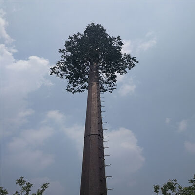 Bionic Steel Tree Self-Supporting Telecommunication Tower Three Support Legs 4G/5G Signal Transmission Hot Dip Galvanized High