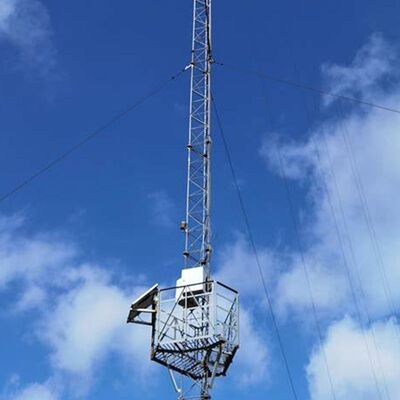 Heavy Duty Anemometer Tower with Hot Dip Galvanized Treatment and High Wind Resistance for Meteorological Monitoring