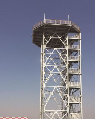 Galvanized Steel Self-Supporting Observation Tower Bird Watch Tower Lookout Guard Angle Steel Tower