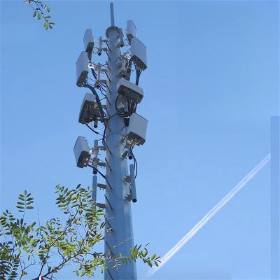 Monopole Tower Telecom Tower Designed for Smart City 4G and 5G Base Stations with Low Visual Impact and Small Footprint
