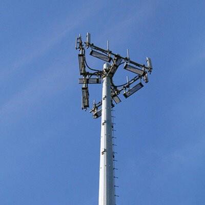Monopole Tower Single Tube Tapered Polygonal and Circular Design with Internal External Climbing Ladder for Safe Access
