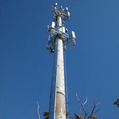 Monopole Tower Single Tube Tapered Polygonal and Circular Design with Internal External Climbing Ladder for Safe Access