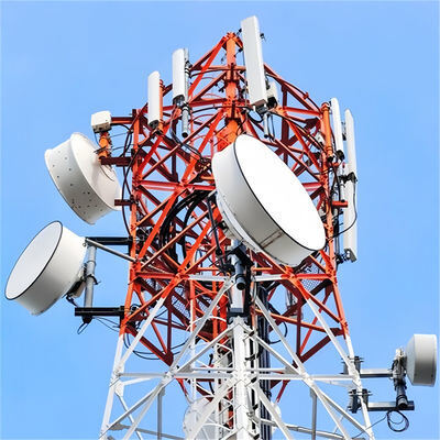 4 Legs Angle Steel Mast GSM Telecom Communication SST 20m 35m 40m 45m 55m 60m 80m Angular Lattice Steel Tower