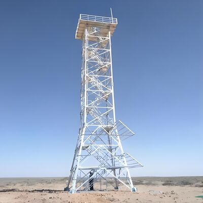 Self supporting and guyed Radar Tower customizable height from 20 to 80 meters hot dip galvanized for long outdoor service life over 30 years