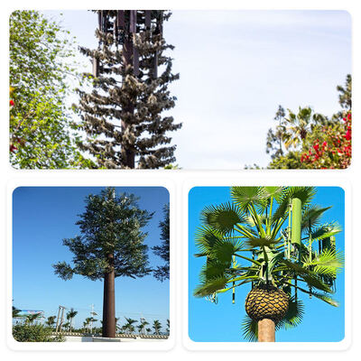 Bionic Tree Single-pole Camouflage Tower Hot-dip Galvanized Steel Pipe Telecom Signal Transmission Customized Height 50 Years