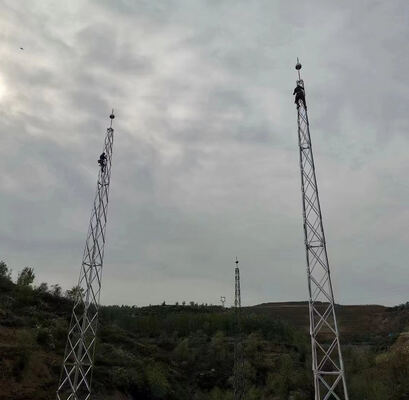Lightning Tower Lightning Rod Tower with Durable Hot Dip Galvanized Steel Structure for Industrial Lightning Protection Projects