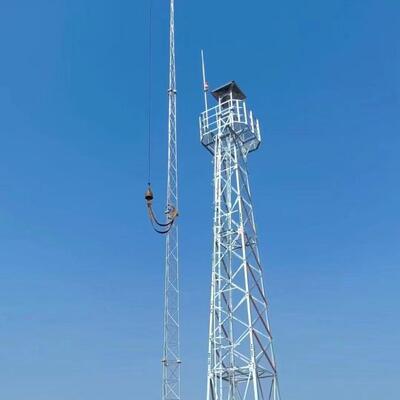 Lightning Tower Lightning Rod Tower with Durable Hot Dip Galvanized Steel Structure for Industrial Lightning Protection Projects