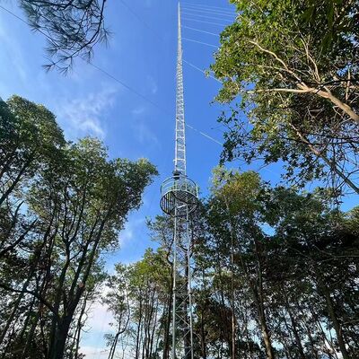 Custom Height Hot Dip Galvanized Anemometer Tower for Wind Farm Resource Assessment and Meteorological Sensor Installation
