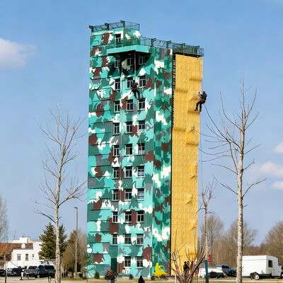 Training Tower Fire Brigade Climbing and Rescue Simulation Tower Hot Dip Galvanized Steel Structure with Multiple Layers