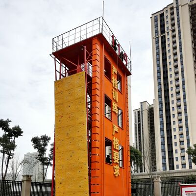 Training Tower Fire Brigade Climbing and Rescue Simulation Tower Hot Dip Galvanized Steel Structure with Multiple Layers