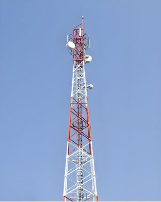 Steel tube tower featuring robust design and easy installation process suitable for rapid deployment in remote locations