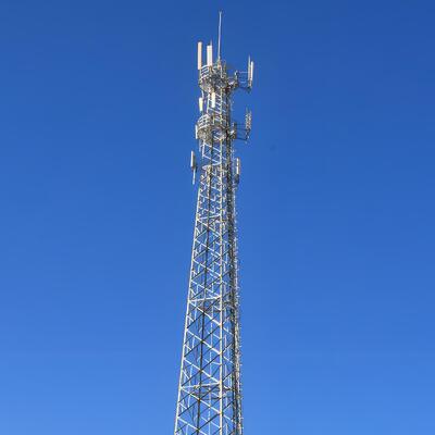 Hot dip galvanized angle steel tower with multi layer working platform strong bearing capacity and performance in suburbs mountains and cities