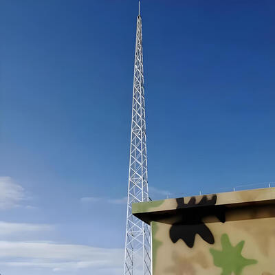 Lightning Tower Hot Dip Galvanized Steel Lightning Protection Tower with Stable Performance and More Than 30 Years Service Life for Industrial Safety
