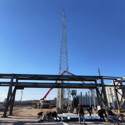 Lightning Tower Customized Height Lightning Protection Tower from 10m to 60m with Excellent Wind Resistance and Corrosion Protection