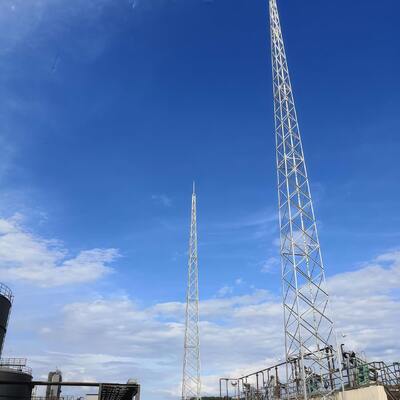 Lightning Tower Customized Height Lightning Protection Tower from 10m to 60m with Excellent Wind Resistance and Corrosion Protection