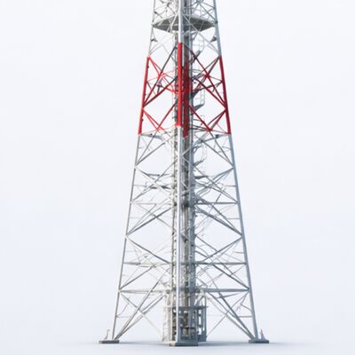 Hot dip galvanized steel tube tower offering stable structure low wind resistance and strong anti vibration performance