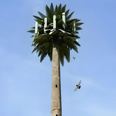 Durable Bionic Tree Tower with hot dip galvanized surface treatment and customizable height designed for communication and landscape harmony