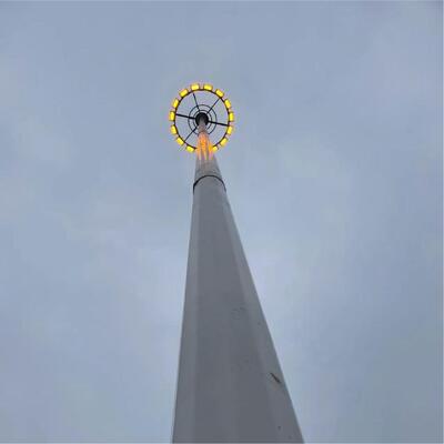Floodlight Tower Configurable with Four to Sixteen High Power LED or Metal Halide Floodlights for Wide Area Illumination