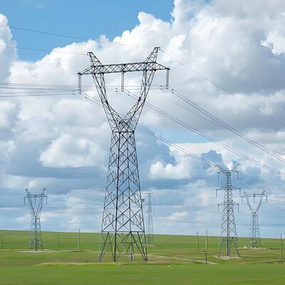 Electric Power Tower Hot Dip Galvanized Steel Structure Transmission Line Tower for High Voltage Power Grid Construction