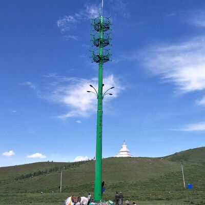 Customizable Monopole Radio Mast Featuring Modular Sections for Flexible Height Adjustments in Communication Towers