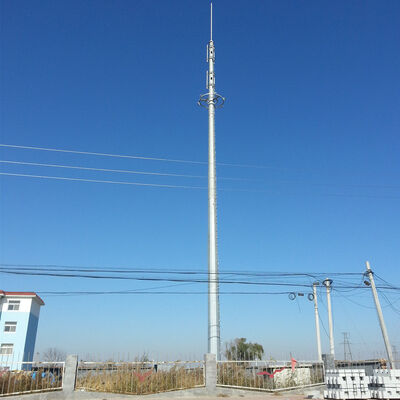 Customizable Monopole Radio Mast Featuring Modular Sections for Flexible Height Adjustments in Communication Towers