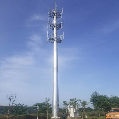 Monopole Tower designed to optimize space utilization on limited site areas while providing robust communication support