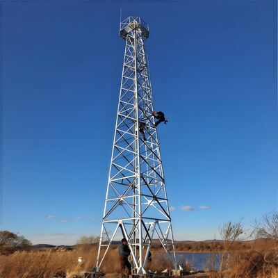 Durable Steel Perimeter Guard Tower with Elevated Observation Platform Providing Effective Security and Outdoor Durability