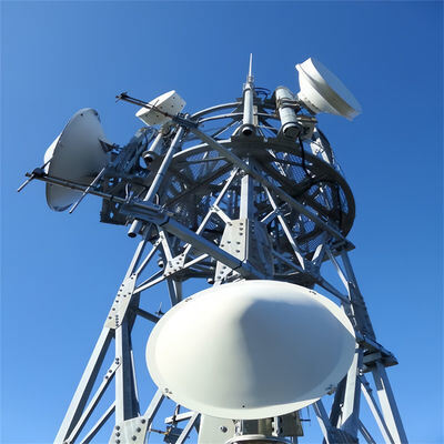 Steel tube tower designed for radio television signal expansion with rigorous steel structure design and long service life