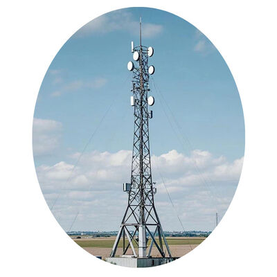 High strength steel tube tower with customizable wind resistance from 30 to 70 meters per second meeting local wind load requirements