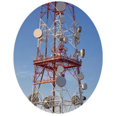 Steel tube tower featuring rigorous design and hot dip galvanized anti corrosion process for operation in harsh weather conditions