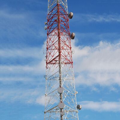 Steel tube tower featuring rigorous design and hot dip galvanized anti corrosion process for operation in harsh weather conditions