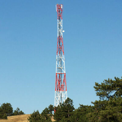 Telecommunication Self Supporting Lattice Tower 20 25 30 35 40 45 50 Meter 3 Legs 4 Legged Telecom Tubular Steel GSM FH Tower