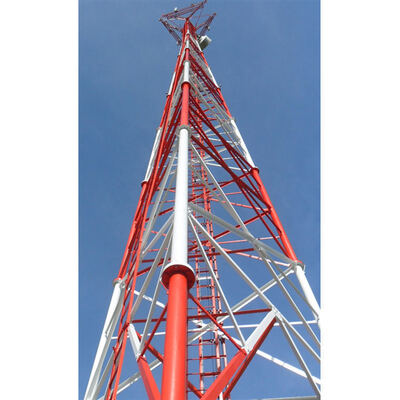 High strength steel tube tower with rigorous design and hot dip galvanized anti corrosion process ideal for mountains suburbs and cities