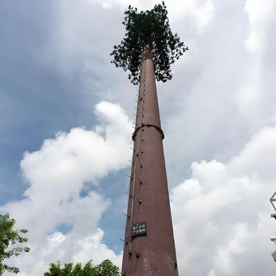 Realistic Bionic Tree Tower communication solution with hot dip galvanized surface treatment and customizable height from 10 to 60 meters