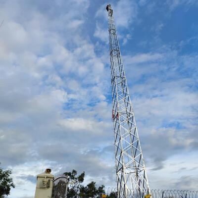Steel Lightning Tower Hot Dip Galvanized Lightning Protection Tower with Anti Corrosion Coating for and Equipment Safety