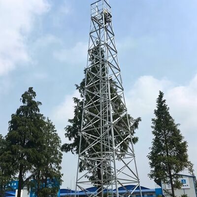 Steel Lightning Tower Hot Dip Galvanized Lightning Protection Tower with Anti Corrosion Coating for and Equipment Safety