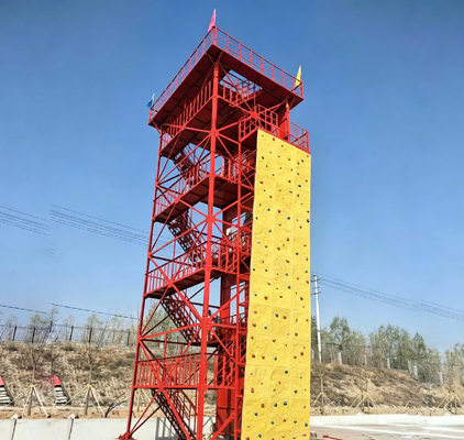 Training Tower Fire Fighting Exercise Tower with Stable Four Legged Steel Frame and Hot Dip Galvanized Surface Treatment