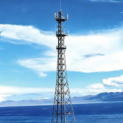 Hot dip galvanized angle steel tower with strong bearing capacity and uniform force distribution ensuring safe long term outdoor operation