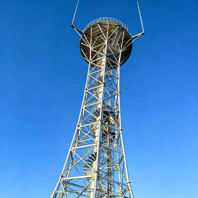 Angular Steel Radar Tower, High Toughness, Corrosion Resistant, Weather Data Collection