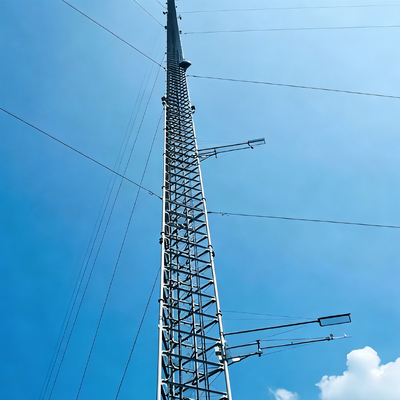 Heavy Duty Anemometer Tower with Zinc Layer Surface Treatment and Wind Resistance up to 75 Meters per Second for Wind Farm