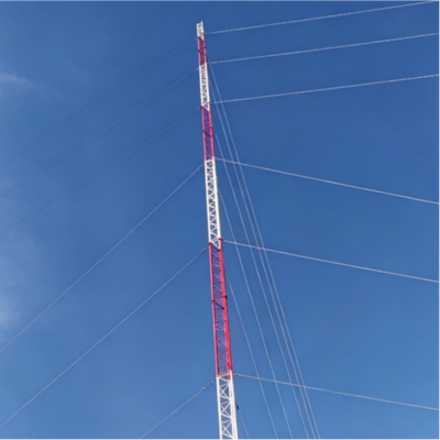 Hot dip galvanized steel tube tower with rigorous design for uniform force distribution and resistance to wind earthquake and corrosion